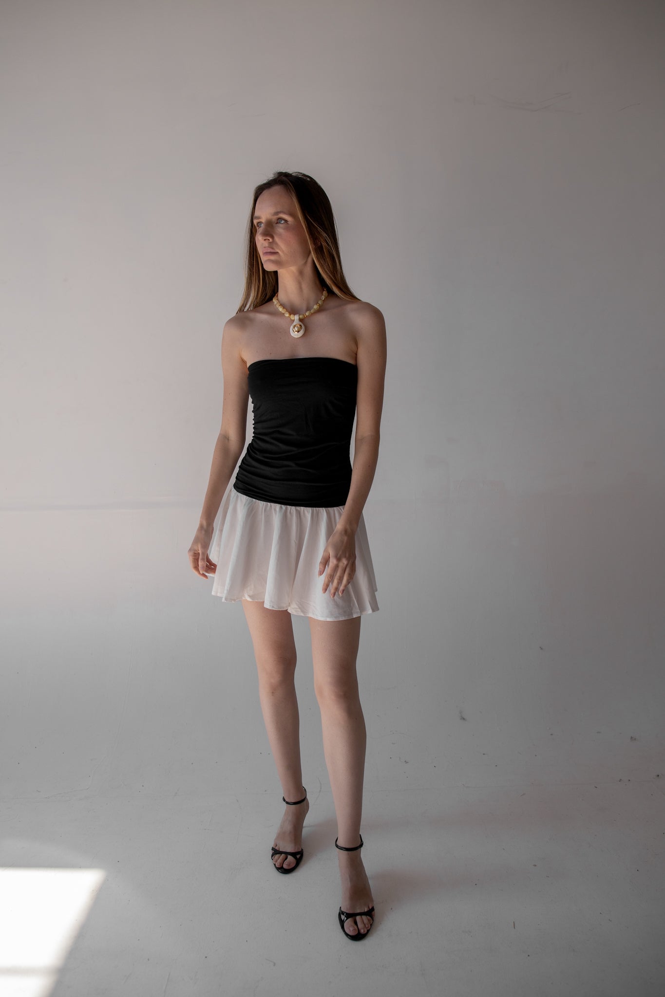 Julie Strapless Dress Bicolor