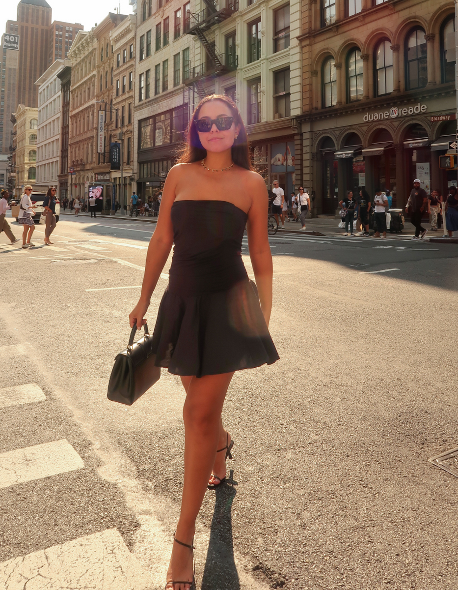 Julie Strapless Dress Black – KNYT STUDIOS