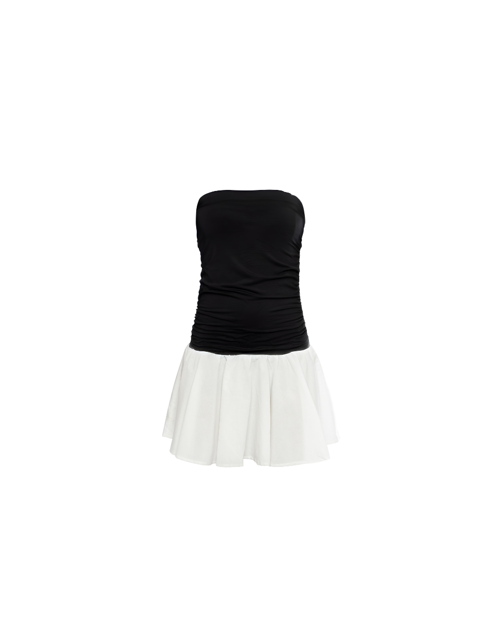 Julie Strapless Dress Bicolor