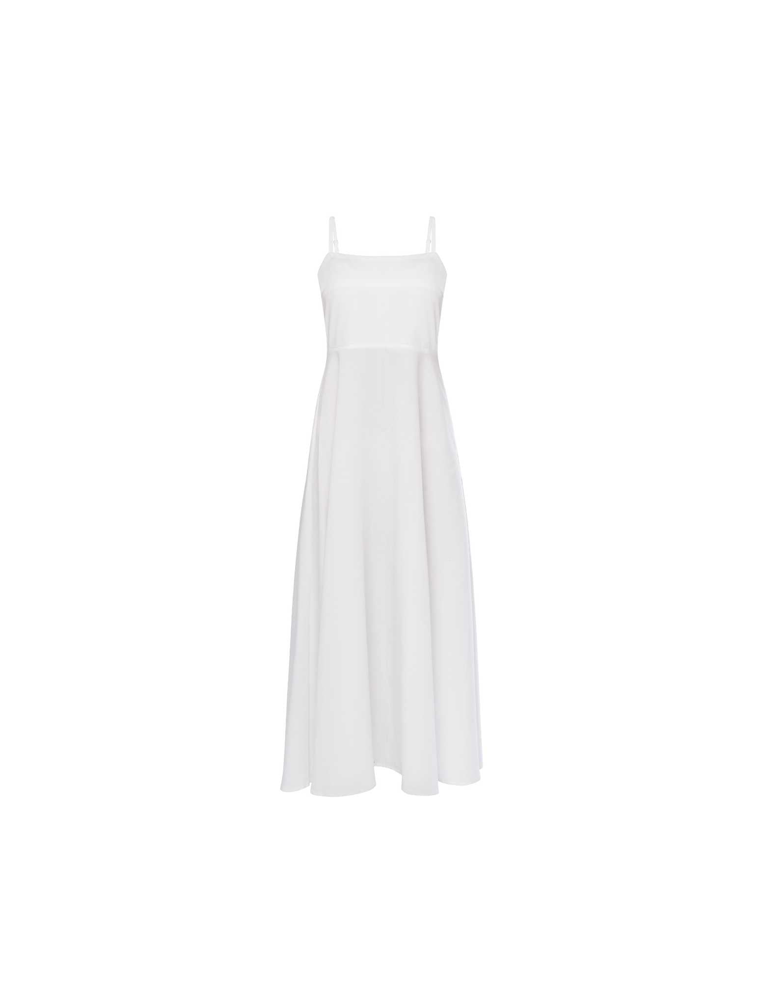 White Pati Strap Corset Dress
