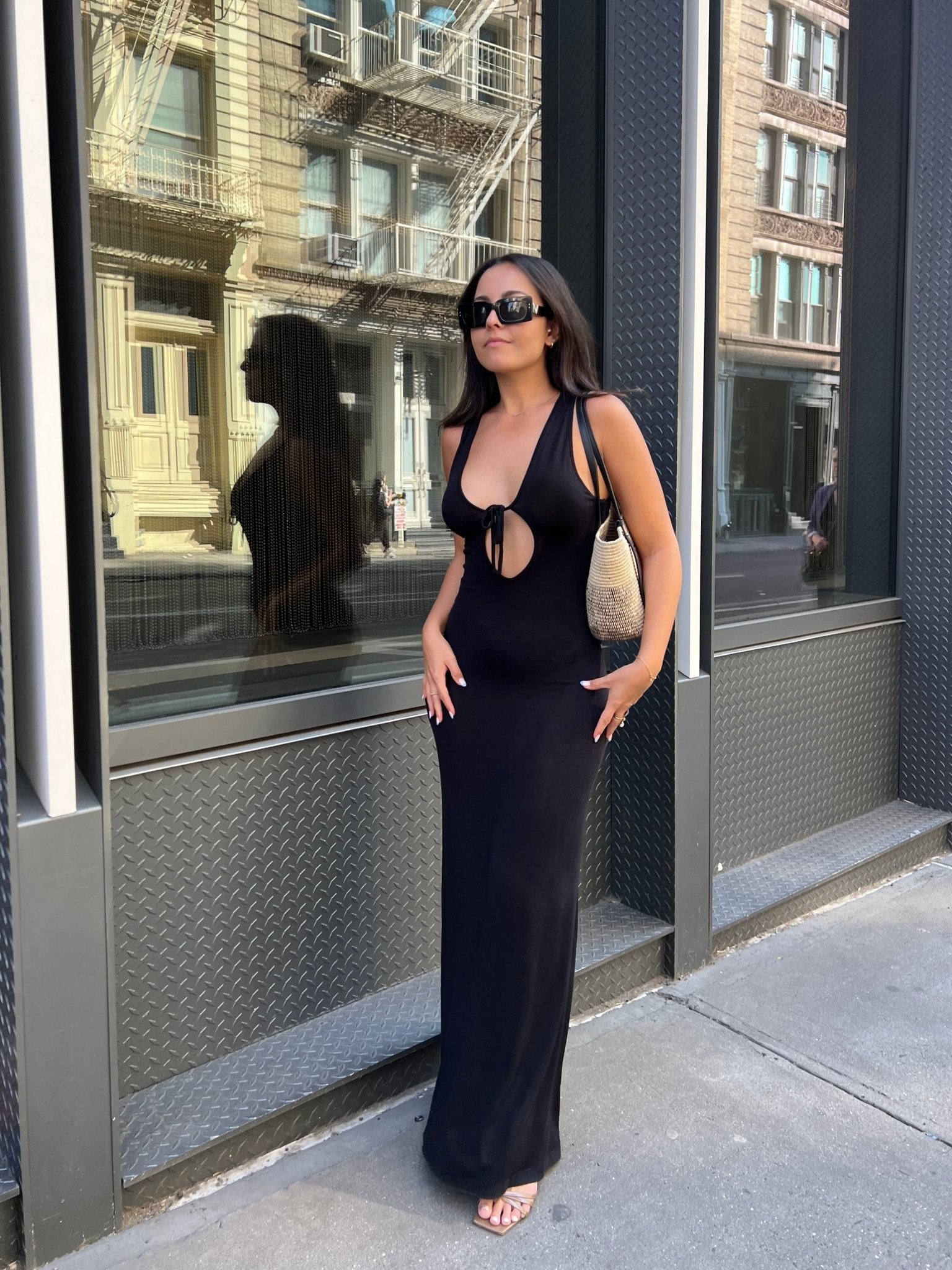 Black Maxi Dress Aria - KNYT STUDIOS S Black Maxi Dress Aria - KNYT STUDIOS S