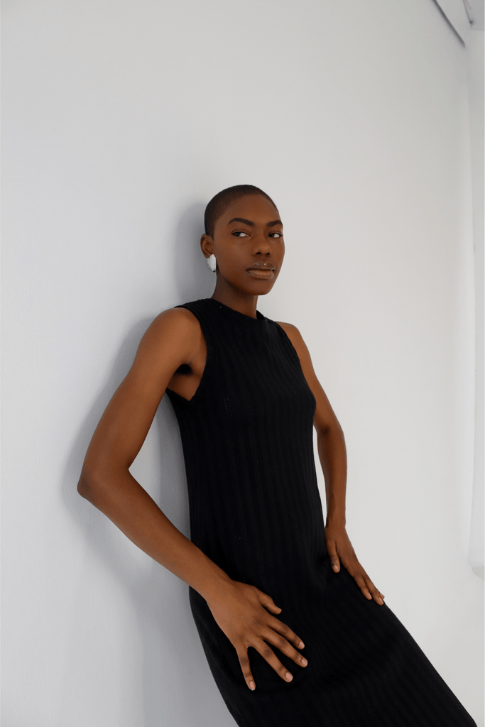 Black Nora Dress - KNYT STUDIOS