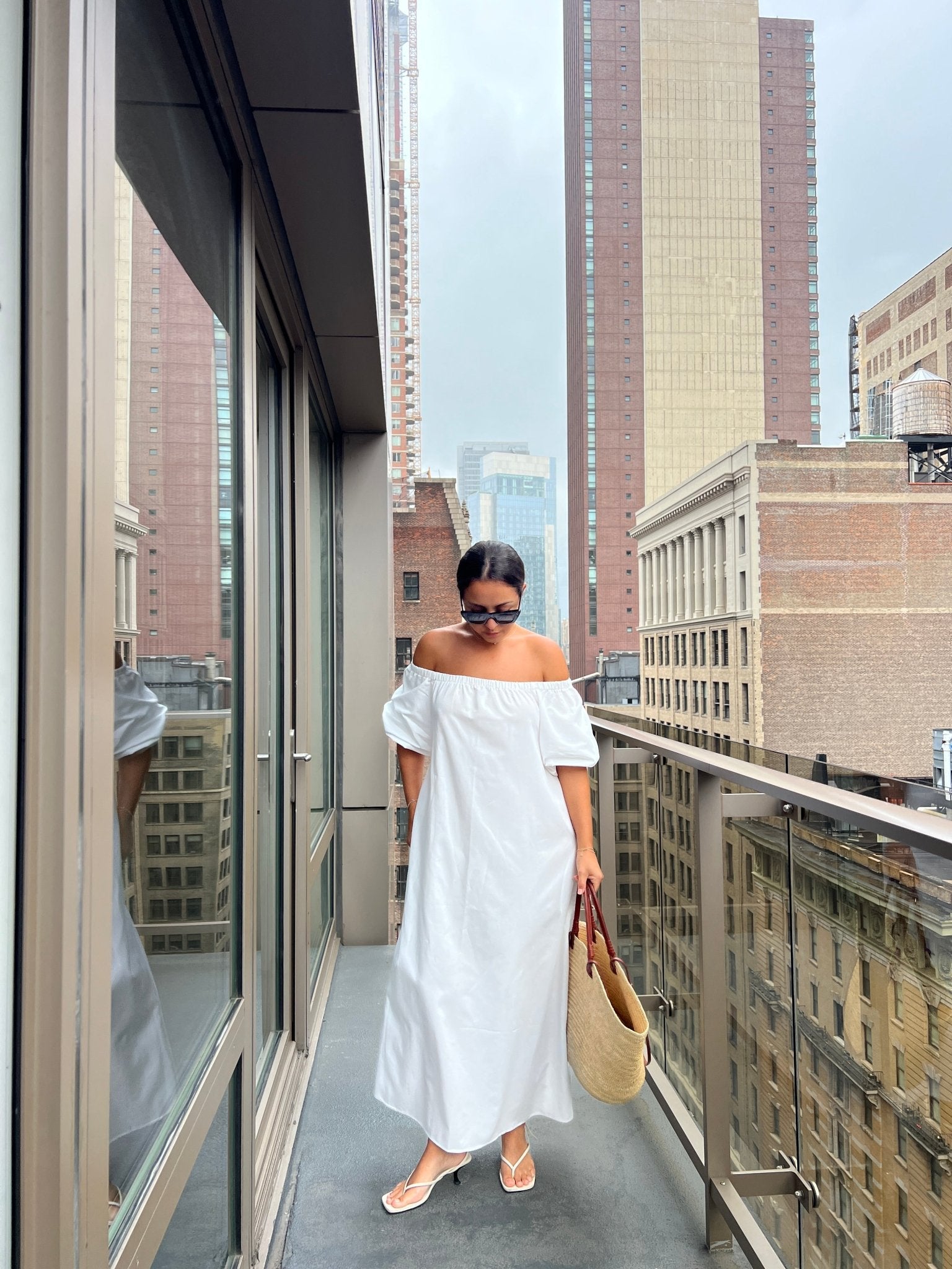 Felicia Dress in white - KNYT STUDIOS
