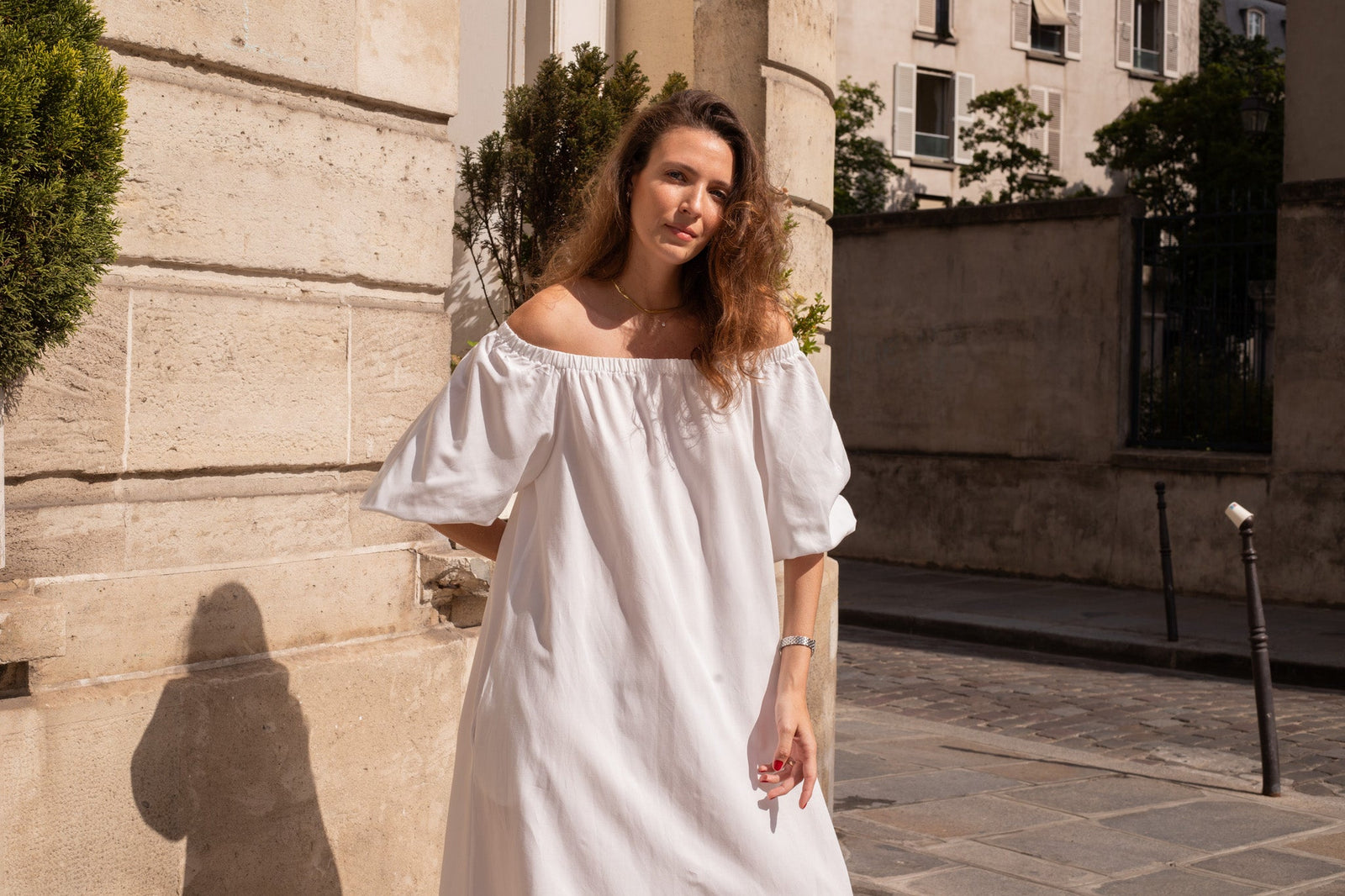 Felicia Dress in white - KNYT STUDIOS