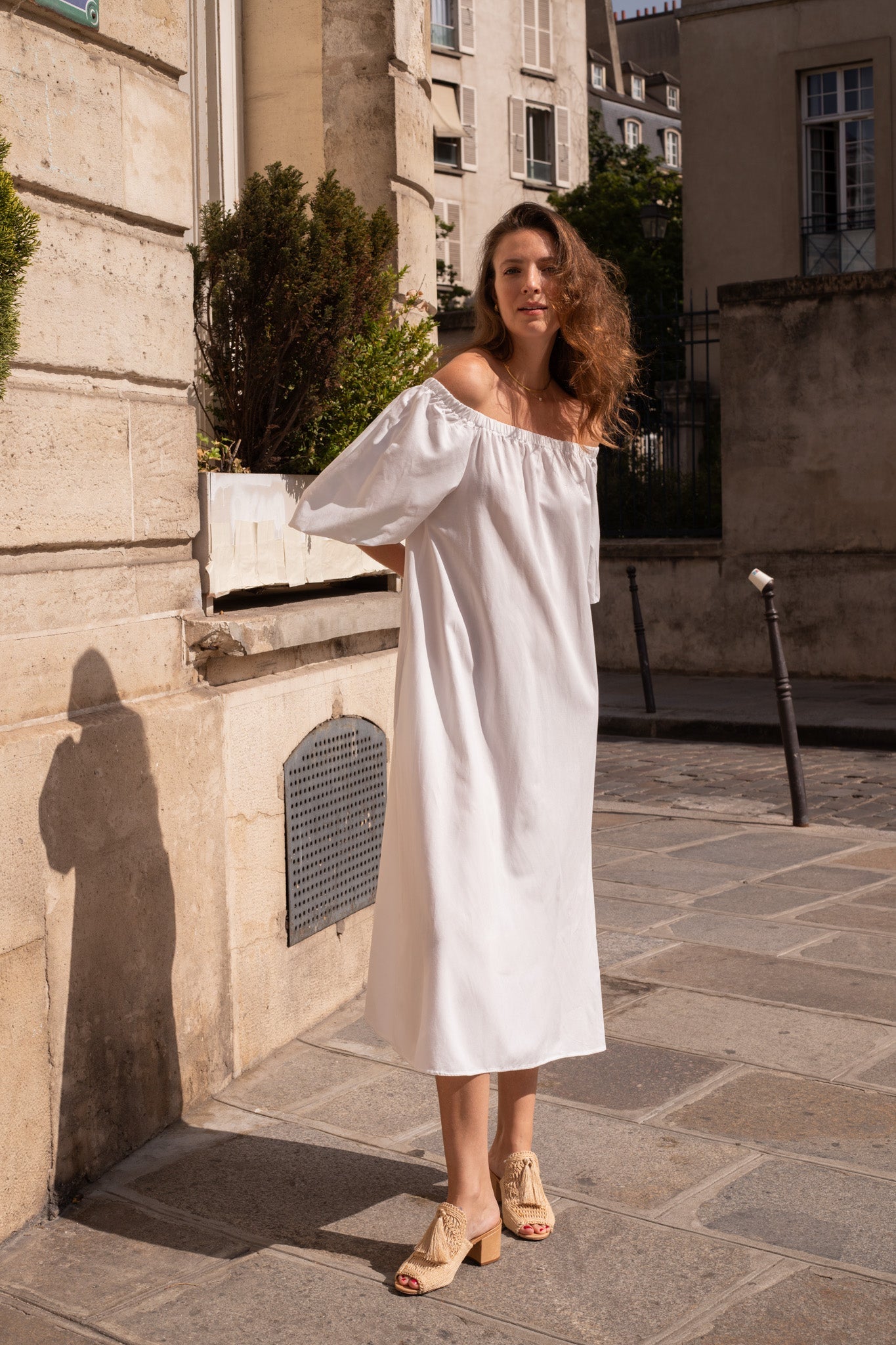 Felicia Dress in white - KNYT STUDIOS