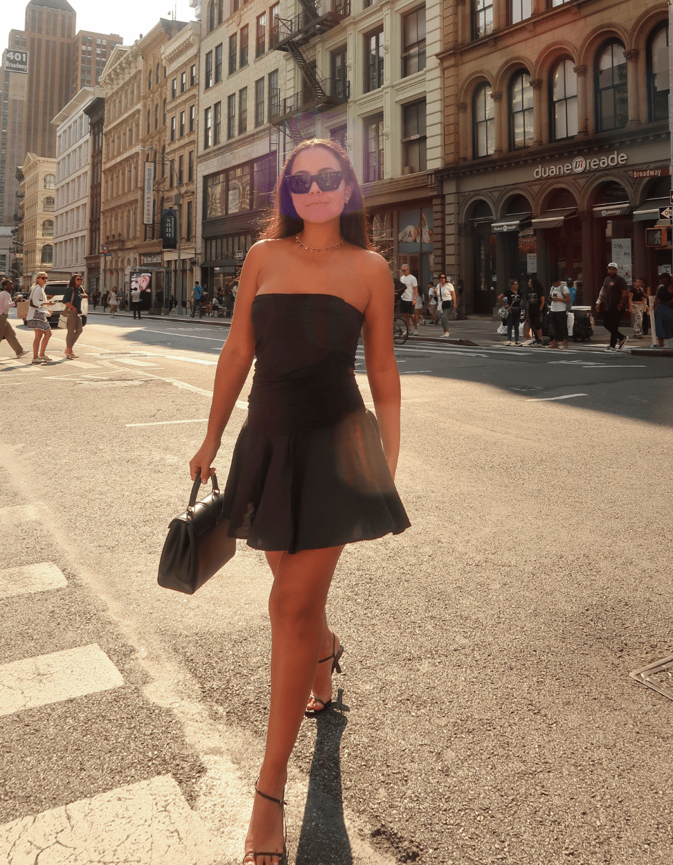 Julie Strapless Dress Black - KNYT STUDIOS