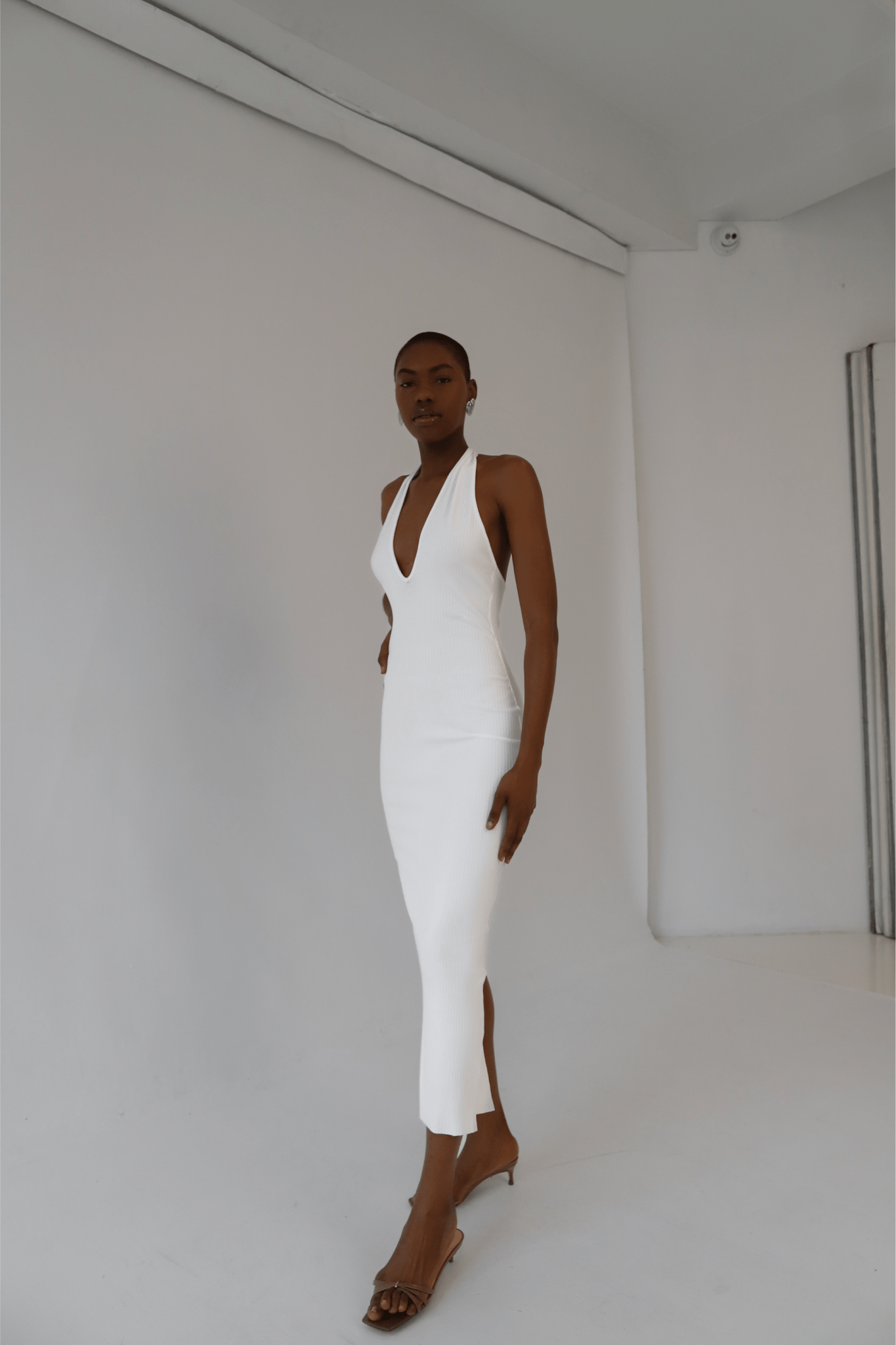 White Halter Dress Nara White Halter Dress Nara