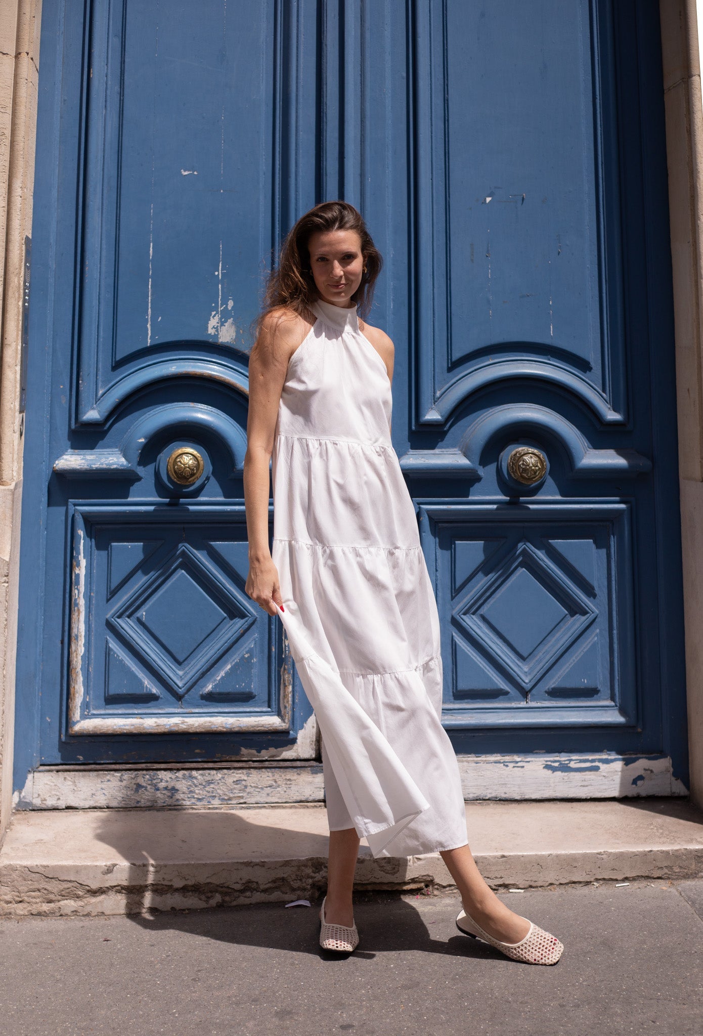 White Maria Dress - KNYT STUDIOS
